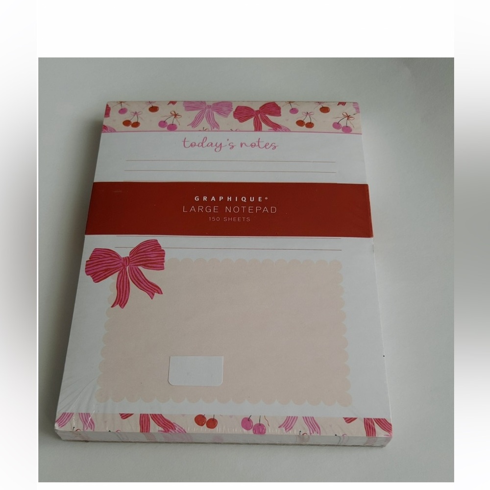New Graphique Large Notepad 150 Sheets "Today's Notes" made in Vietnam Valentine